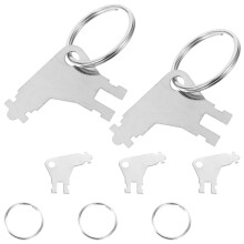 5 Pcs Soap Dispenser Key Paper Towel Universal Spouts Spill White