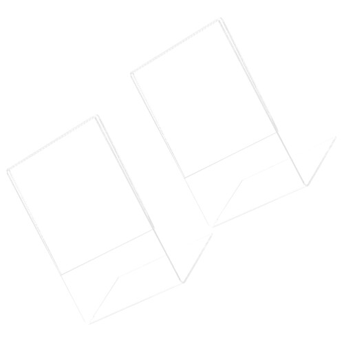 2Pcs Clear Acrylic Photo Frame Cards Display Frame for Decoration