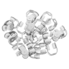 25 Pcs Folding Door Pulley Curtain Track System Cordless Roman Shade