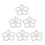 6Pcs White High-Temp Resistant Egg Cooking Rack for Steamer Pot 1