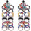 12Pcs Outer Space Party Glasses Paper Photo Booth Props 1