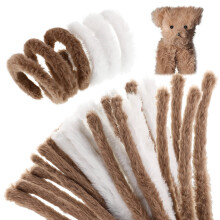 10Pcs Long Fuzzy Pipe Cleaners for Craft Supplies Kids DIY Projects
