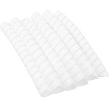 6Pcs White Tree Trunk Protectors Plastic Spiral Tubes Against Animals