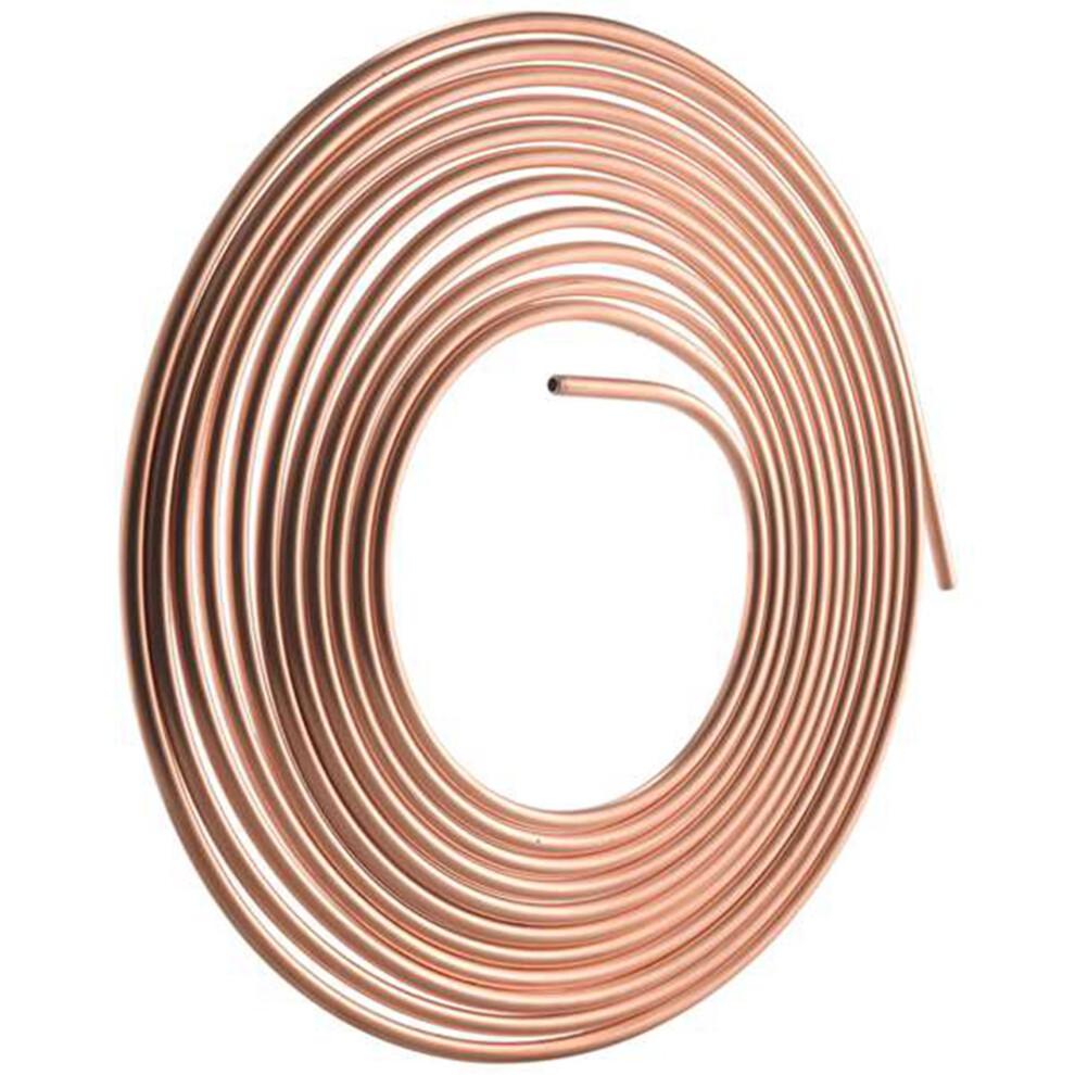 25Ft 7.62M Tube Nuts Car Roll Tube Coil Of 1/4 Inch Od Copper Nickel Brake Pipe Hose Piping Tube Tubing Anti-Rust 6031082254290