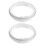 Durable Portable Ac Exhaust Vent Interface White For Home 2pcs 1