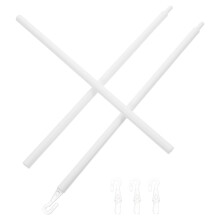 1Set Lightweight White Plastic Blind Tilt Rod with Hooks for Home Use