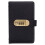 Money Saving Binder with 3-Digit Password Lock Black PU Cover 1