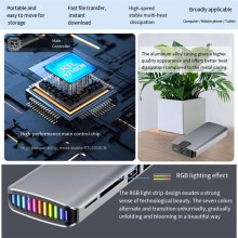 Boîtier pour Disque Dur Externe SSD M.2 à Double Protocole, Hub NVMe/NGFF 10 Gbit/S
