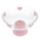 Platter Drain Fruit Plate 24.80x24.00x24.00cm Pink 1