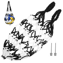 2Pcs Nylon Multi Basketball Bag Mesh Netting Portable Sports Carrier