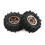 Conjunto de Rodas e Pneus Beadlock de Metal de 0,7 Polegadas para Acessórios de Atualização de Carros RC SCX30 Ascent-32 1/30, Cor Bronze 6