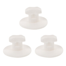 3St Witte Silicone Lunchbox Plug Lekvrij Ventielaag Afsluiter