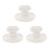 3St Witte Silicone Lunchbox Plug Lekvrij Ventielaag Afsluiter 1