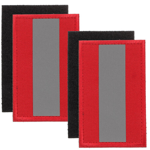 2Pz Sicurezza Riflettente in Tessuto Rosso Per Borse E