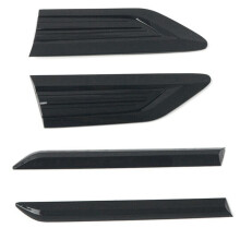 4PCS Side Wing Emblem Cover Trim Stickers Car Exterior Styling Side Wing for- 2017 2018 2019