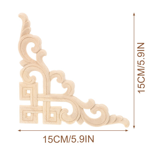 2Pz in Legno Chiaro Per Mobiletti E Porte Decorative 1