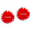 2Pcs Assorted Color Ceramic Plates Strawberry Pattern for Food Serving 3