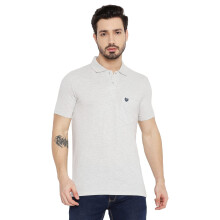 Duke Stardust Mænds Kortærmet T-Shirt i Bomuld (Msd43_L.Grey Melange_M)