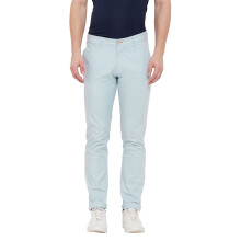 Duke Stardust Heren Slim Fit Lichtblauwe Broeken