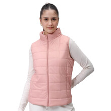 Freehand Dames Regular Fit Effen Gequiltte Jas (Blush Pink_L)