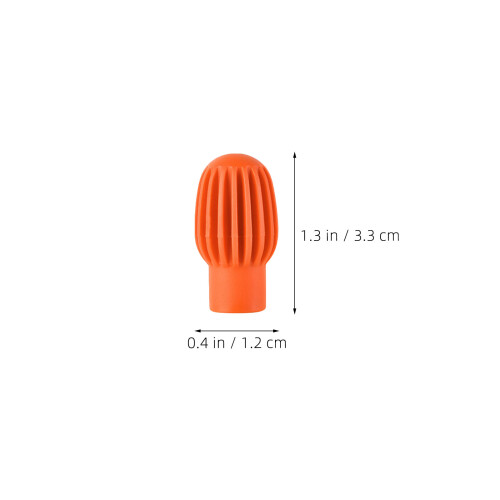 6Pcs Durable Silicone Drumstick Mute Tips Reduction Covers 1