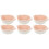 6Pcs Oven Safe Pink Ceramic Baking Bowls for Home Kitchen Use 3