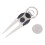 Divot Tool Golfer Argento in Zinco Con Ball Marker Rotondo Golf 4