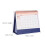 Compact 2026 Mini Desktop Calendar Dark Blue Paper Monthly Planner 2
