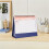 Compact 2026 Mini Desktop Calendar Dark Blue Paper Monthly Planner 3