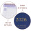 Compact 2026 Mini Desktop Calendar Dark Blue Paper Monthly Planner 4