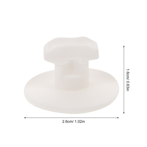 3St Witte Silicone Lunchbox Plug Lekvrij Ventielaag Afsluiter 1