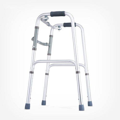 Folding Walker for Elderly, Lightweight Aluminum 8Speed Adjustable Height Walking Aid 1