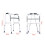 Folding Walker for Elderly, Lightweight Aluminum 8Speed Adjustable Height Walking Aid 5