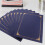10 Pcs Blank Gilding Envelope Foil Wrapping Paper Certificate Blue 2