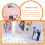 2Pcs Clear Acrylic Photo Frame Cards Display Frame for Decoration 6