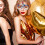 12Pcs Outer Space Party Glasses Paper Photo Booth Props 3