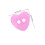 100pcs Heart Shaped Crafting Buttons Delicate Shiny Sewing Buttons 2