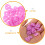 100pcs Heart Shaped Crafting Buttons Delicate Shiny Sewing Buttons 4