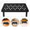 Adjustable Black Elevated Cat Bowl Stand Non-Slip Pet Feeder 5