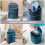 Nordic Style Mini Trash Can Clamshell Desktop Waste Bin Kitchen 3