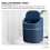 Nordic Style Mini Trash Can Clamshell Desktop Waste Bin Kitchen 6