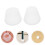 2Pcs Precision Fit Plastic Tennis Racket End Caps for Stability 5