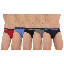 Dollar Bigboss Herre Assorteret Pakke Med 5 Briefs (8905474834187_Mjbr-09-Mobilio-Po5-S)