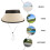 Folding Woven Sun Hat Wide Brim Multi-Color Lightweight Beach Hat 4