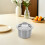 Home Kitchen Built-in Stainless Steel Flush Trash Chute Lid Silver 3