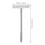 16Pcs Metal Welcome Sign Rod Silver Sturdy Handheld Display Holder 2