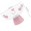 Platter Drain Fruit Plate 24.80x24.00x24.00cm Pink 2