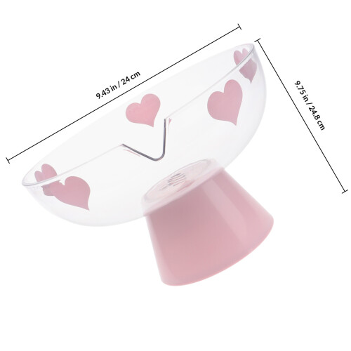 Platter Drain Fruit Plate 24.80x24.00x24.00cm Pink 1