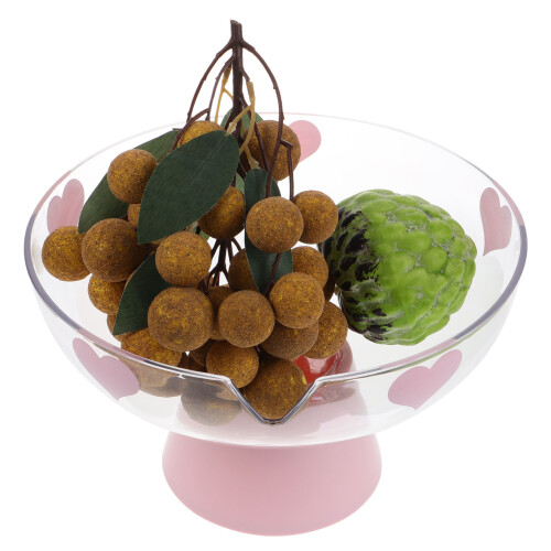 Platter Drain Fruit Plate 24.80x24.00x24.00cm Pink 2