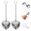 Stainless Steel Mesh Tea Filter Spoon Infuser Silver 12pcs 6